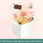 3X3X3, 4x4x4 White, Brown Gift Boxes 50Pcs Recycled Paper Cube Boxes with Lids