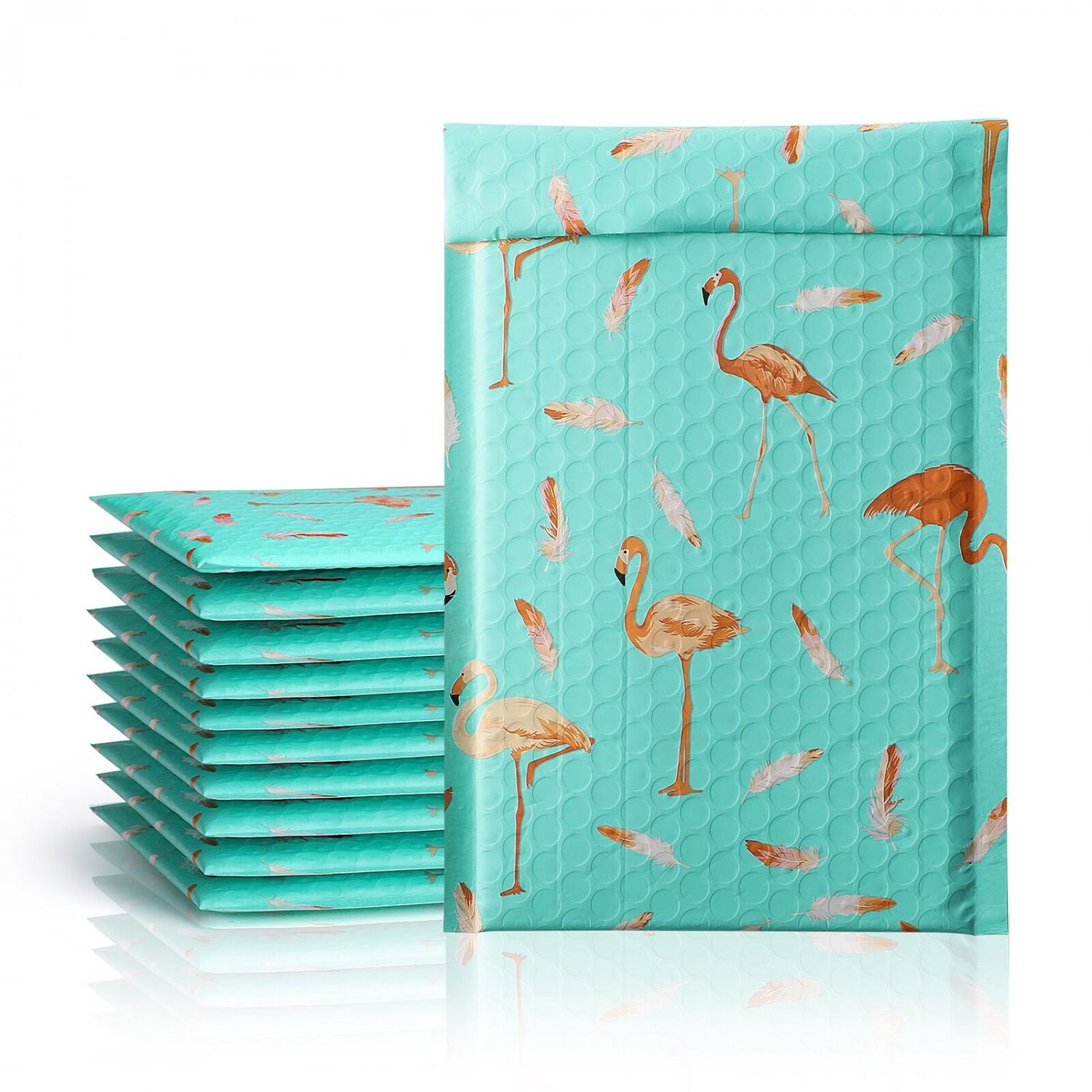 GSSONE Bubble Mailers 4X8 / 6X10 Flamingo Custom Designer Padded Envelopes, Poly