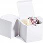 Brown Gift Boxes 4X4X4'' Square Gift Box with Lid, 50 Pcs, Bridesmaid Proposal G