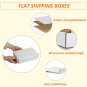 Sizes Sets Your Pick Shipping Boxes Set , White Corrugated Cardboard Box Litera