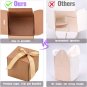 Gift Boxes with Lids, 10 Pack 8X8X4Inch Kraft Paper Gift Wrap Boxes for Gifts, B