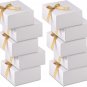 Gift Boxes with Lids, 10 Pack 8X8X4Inch Kraft Paper Gift Wrap Boxes for Gifts, B