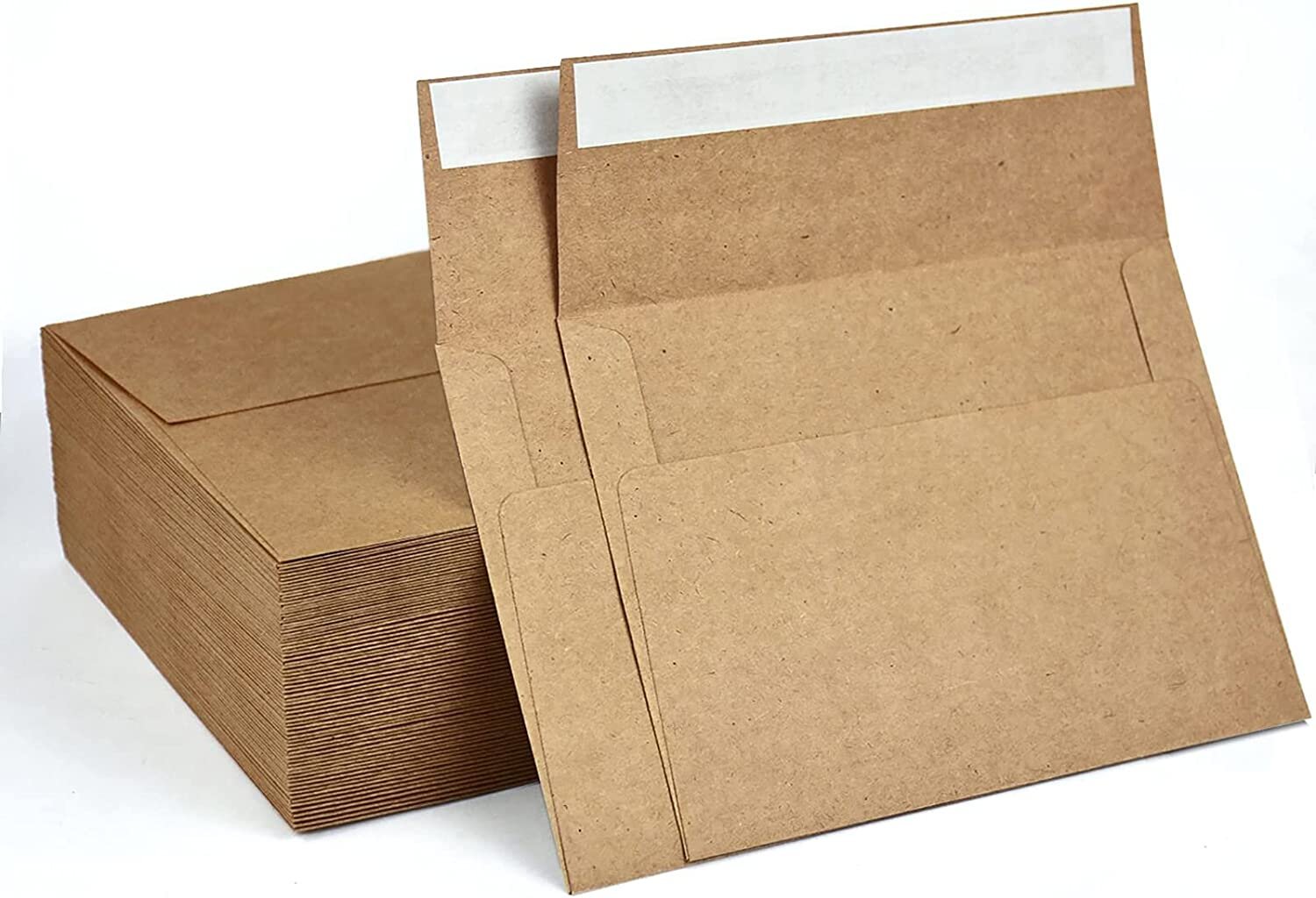 100 Pack, Size A4, 100Lbs Brown Kraft Paper 4 X 6 Envelopes - for 4X6 Cards| Sel