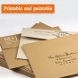 100 Pack, Size A4, 100Lbs Brown Kraft Paper 4 X 6 Envelopes - for 4X6 Cards| Sel