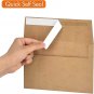 100 Pack, Size A4, 100Lbs Brown Kraft Paper 4 X 6 Envelopes - for 4X6 Cards| Sel