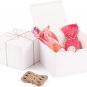 5X5X3.5 Brown Gift Boxes, 20 PCS Gift Boxes with Lids for Presents, Small Brides