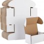 HORLIMER Shipping Boxes Set of 50, Small Corrugated Cardboard Box Literature Mai