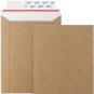6X8 Self Seal Photo Document Mailers 25 Pack Stay Flat White, Brown Cardboard En