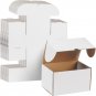 6X4X4 Shipping Boxes 25 Pack for Small Business, White Small Corrugated Cardboar