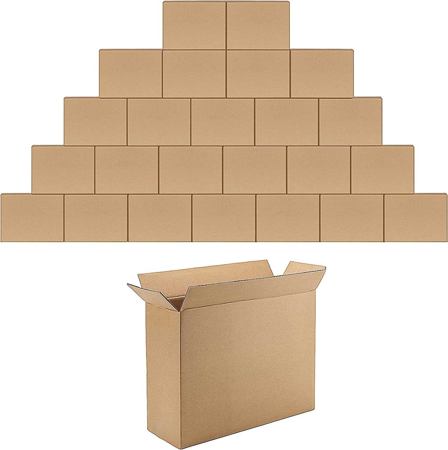 ALL Sizes Inches Kraft Shipping Boxes Pack 25,Corrugated Cardboard Box for Busin