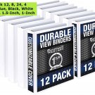 Binder Round Ring Durable 3 Ring Binder USA 1.5" 5" 1" Holds Sheets Custom Pack
