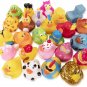 25-Pack Assorted Rubber Ducks Baby Bath Toys I Baby Shower Mini Rubber Ducks in