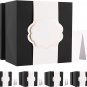 10 Gift Boxes with Wrap Bands, 9.5X7X3.5 Inches Gift Boxes with Lids, Groomsman