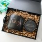5 Pack Black Magnetic Gift Boxes with Lids 10.5X7X3 In, Medium Bridesmaid Grooms