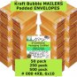500, 250, 50 # 000 4X8, 6x10 Kraft Bubble MAILERS Padded ENVELOPES Improved