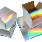 6X6X4" Hologram Designer Boxes, Recyclable, Reusable Shipping Favor Boxes for Gi