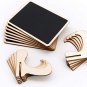 10 Pack Mini Chalkboards Signs with Easel Stand, Small Rectangle Chalkboards Bla