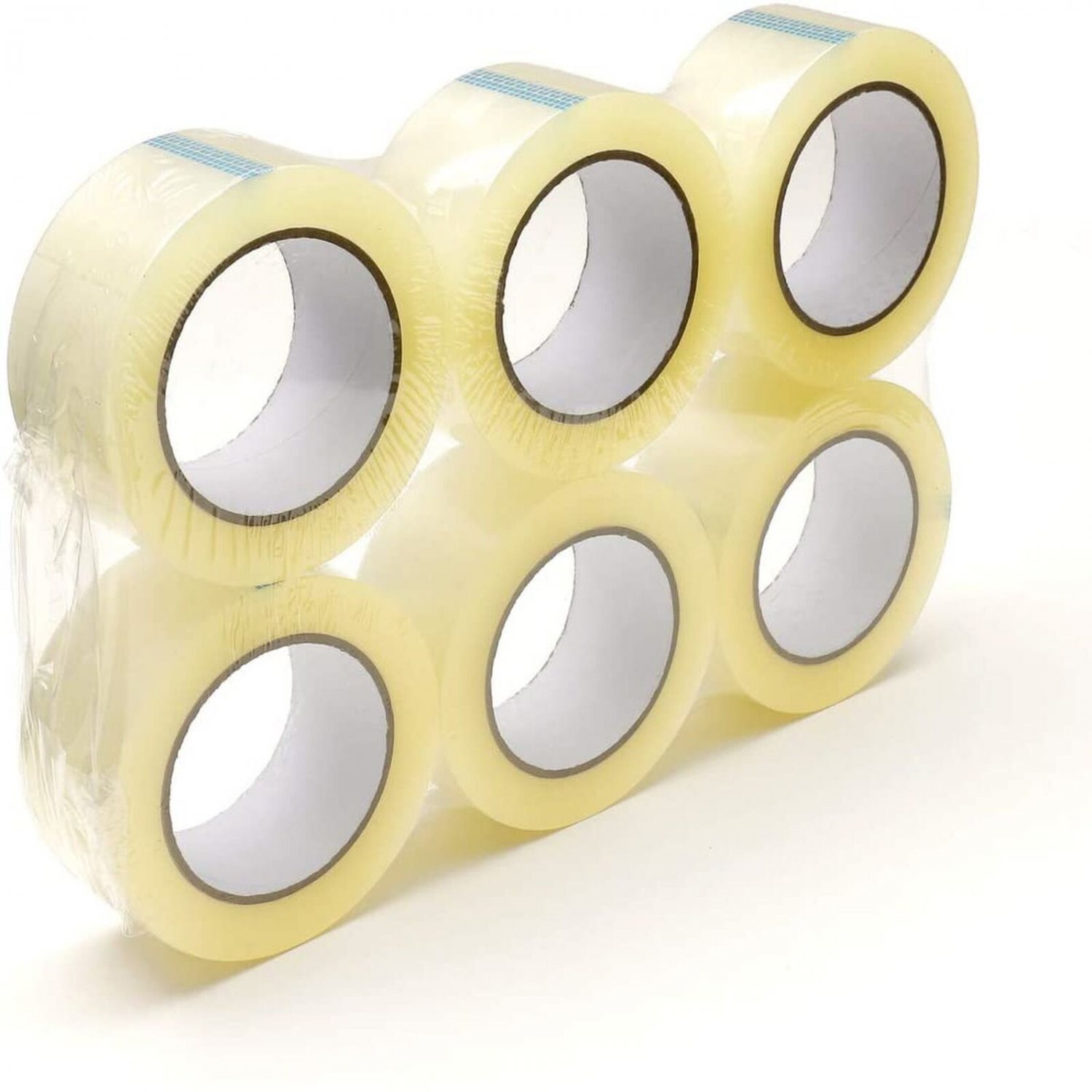 HD Clear Packaging Tape 6 ROLLS 2"X110 Yards 2Mil Heavy Duty Tape Office Industr