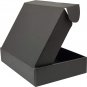 Small Black Shipping Boxes for Small Business Pack of 25-8X5.5X1.6 Inches Cardbo