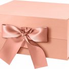 Gift Box with Ribbon All Sizes Colors Inches, Rose Pink Magnetic Gift Box with R