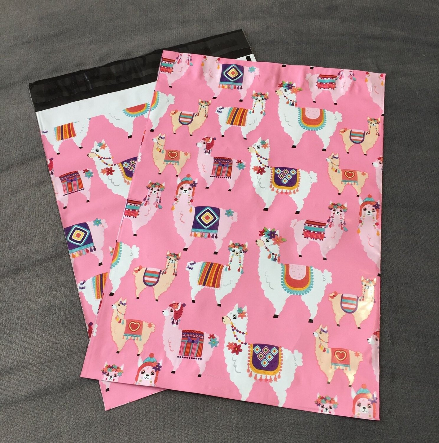 25 10X13 LLAMA Poly Mailers Envelopes Shipping Bags Pink