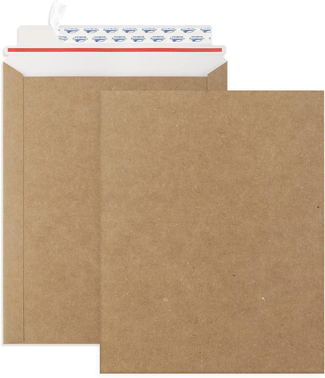 9X11.5 Self Seal Photo Document Mailers 25 Pack Stay Flat White, Brown Cardboard