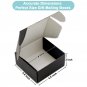Small Mailing Boxes 4" X 4" X 2" Corrugated Cardboard Box Mailers Black 25Pcs fo
