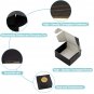 Small Mailing Boxes 4" X 4" X 2" Corrugated Cardboard Box Mailers Black 25Pcs fo