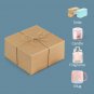 Premium Gift Boxes 10 Pack 8 X 8 X 4 Brown, White Paper Gift Boxes with 20 Meter