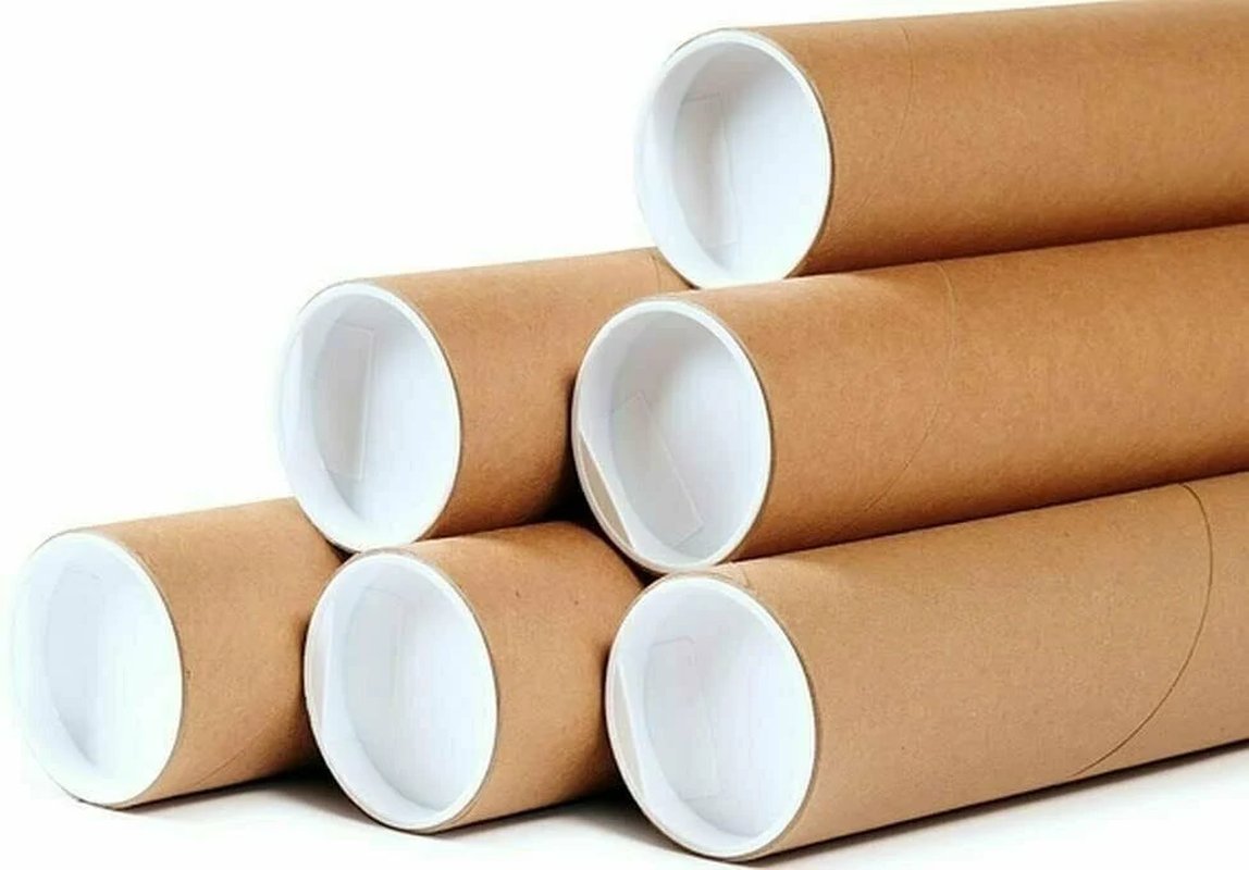 10 - 2" X 24" round Cardboard Shipping Mailing Tube Tubes with End Caps