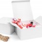 8X8X4 Inches Gift Boxes 12 PCS White, Brown Paper Gift Boxes with Lids for Gifts