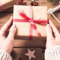 8X8X4 Inches Gift Boxes 12 PCS White, Brown Paper Gift Boxes with Lids for Gifts