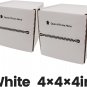 25PCS Mailer Boxes White Corrugated Cardboard Shipping Zipper Box Literature Box
