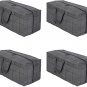 4 Pack Heavy Duty Extra Large Clear Moving Bags W/Backpack Straps Strong Handles