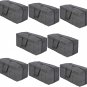 4 Pack Heavy Duty Extra Large Clear Moving Bags W/Backpack Straps Strong Handles