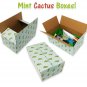 12 Pack 10X6X4" Mint Cactus Designer Boxes, Recyclable, Reusable Shipping Favor