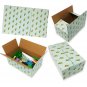 12 Pack 10X6X4" Mint Cactus Designer Boxes, Recyclable, Reusable Shipping Favor