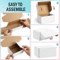 7X5X2 Shipping 25 Pack Boxes White, Brown, Black Small Mailing Boxes Cardboard
