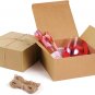 8X8X4 Inches Gift Boxes 12 PCS White or Brown Paper Gift Boxes with Lids for Gif