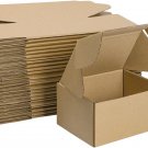Shipping Boxes Pack of 25, 6X4X3, Small Corrugated Cardboard Box for Mailing Pac