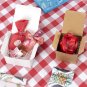 3X3X3 Brown, White Gift Boxes 50Pcs Recycled Paper Cube Boxes with Lids for Gift
