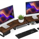 Large Dual Monitor Stand - Computer Monitor Stand, Desk Shelf for Monitor,Wood M