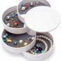 Jewelry Organizer, Small Box Earring Holder for Women, Jewelry Storage Box 4-Lay