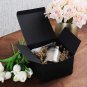 30 Pack Black 6X6X4 Gift Boxes with Lids for Presents, Birthday Themed Party Fav
