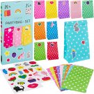 Party Favor Bags: 20 Candy Bags for Birthday Party with Stickers – Small Gift Ba