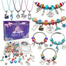 Charm Bracelet Making Kit,Jewelry Making Supplies Beads,Unicorn/Mermaid Crafts G
