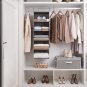 5-Shelf Jumbo Hanging Storage Closet, Hanging Organizer for Closet Rod, Hanging