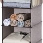 5-Shelf Jumbo Hanging Storage Closet, Hanging Organizer for Closet Rod, Hanging