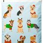 Printed Poly Mailers 10X13 Adorable Festive Dogs Designer Puppy Shipping Envelop