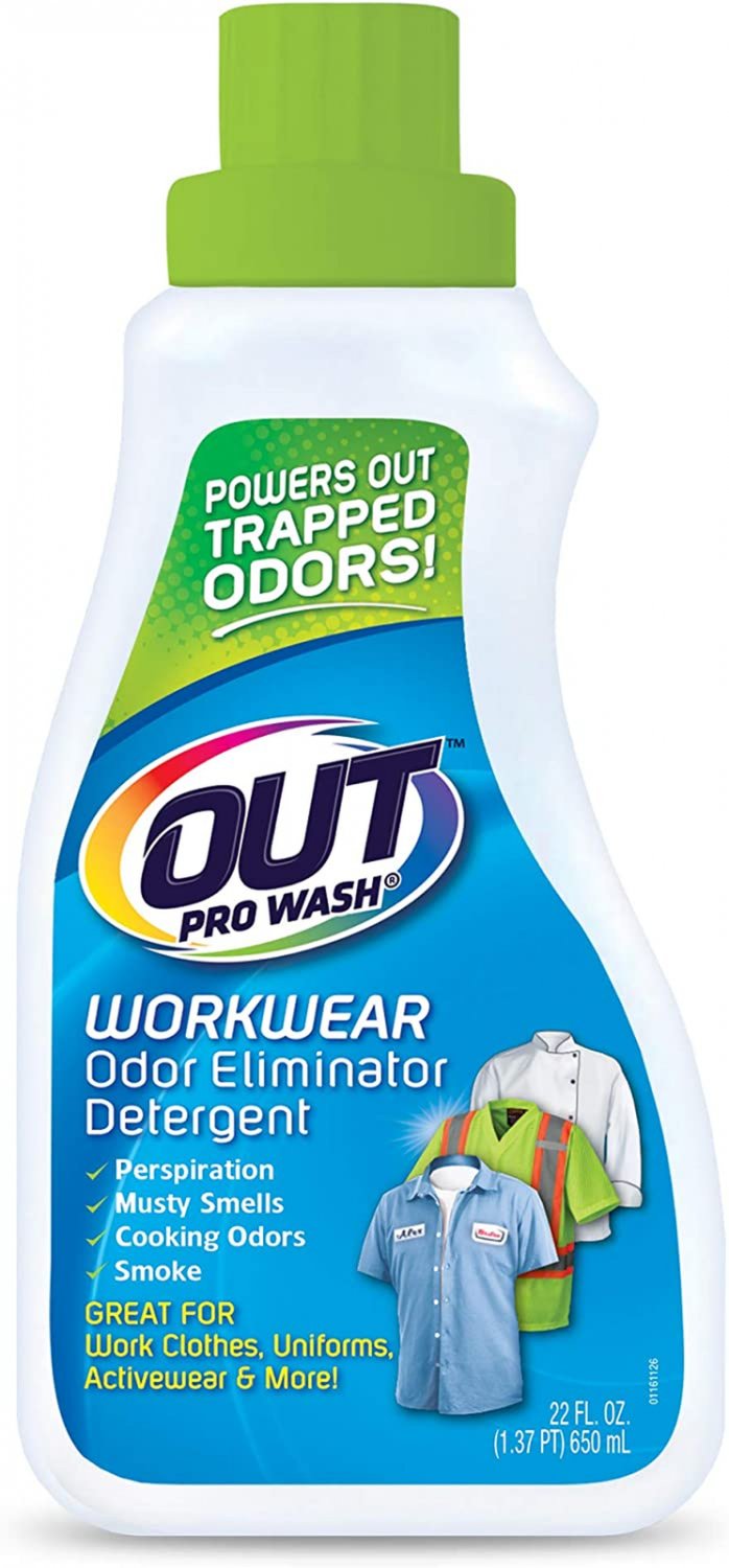 OUT Prowash Workwear Odor Eliminator, Laundry Detergent for Work Clothes and Uni